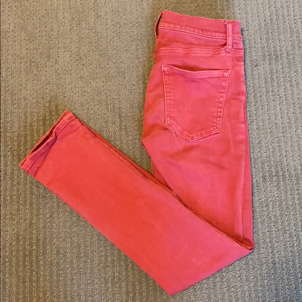 GAP Resolution Slim Straight Red Jeans Size 25